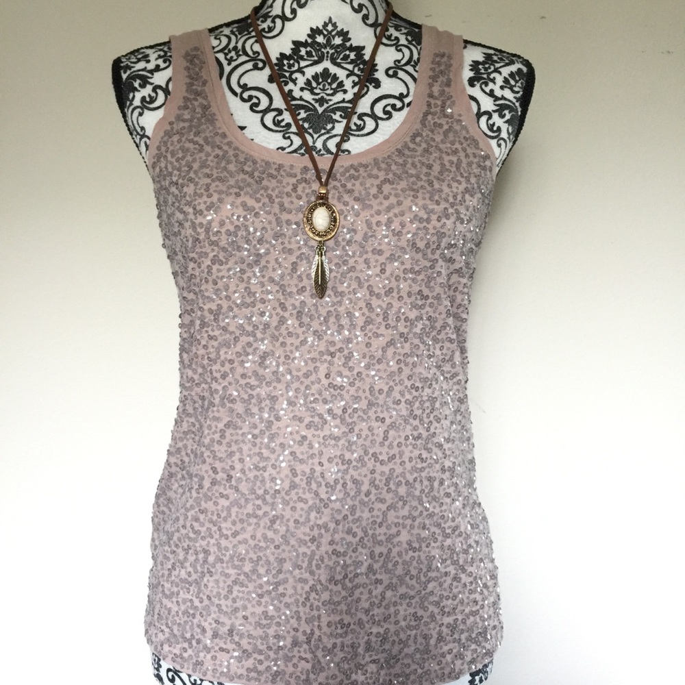 4/$20 J Crew Sequin Tank Top - Picture 1 of 5